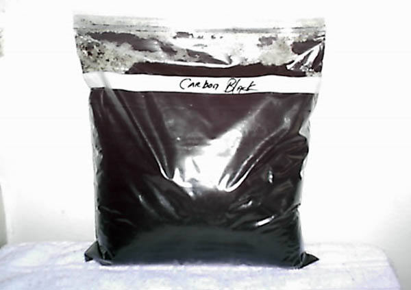 生產好的滾筒炭黑樣品